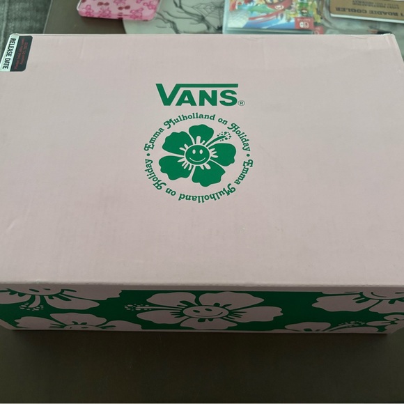 Vans Checkerboard Sneakers with Pink and Green Accents x Emma mulholland on holi - Picture 6 of 6